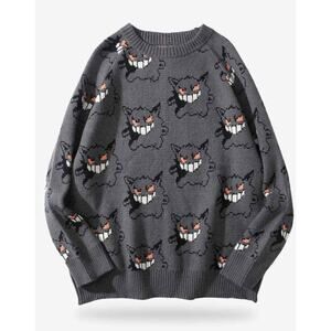 Pokémon Gengar Unisex Knit Sweater Medium